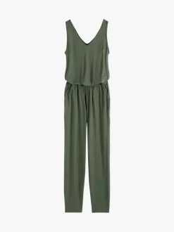 Vert - Combinaison courte en jersey Hush
