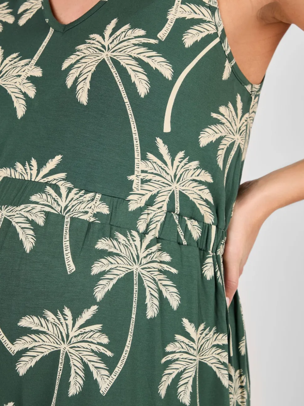 Vert - Combinaison JoJo Maman Bébé Maternité Wide Leg en jersey