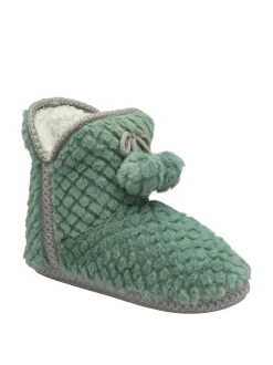 Vert - Dunlop Chaussons bottines gaufrés pour femme