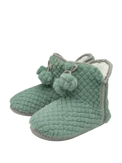 Vert - Dunlop Chaussons bottines gaufrés pour femme