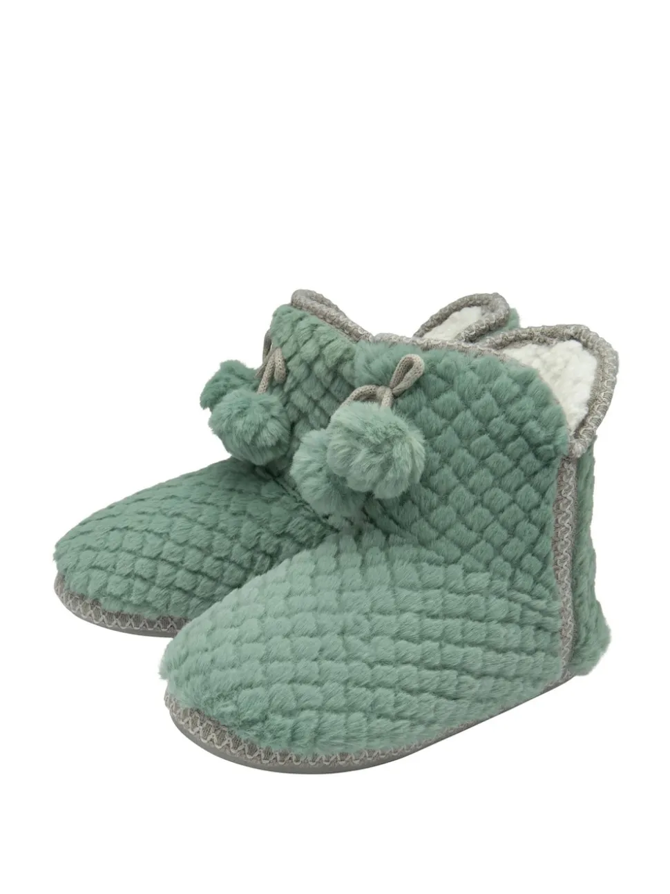 Vert - Dunlop Chaussons bottines gaufrés pour femme