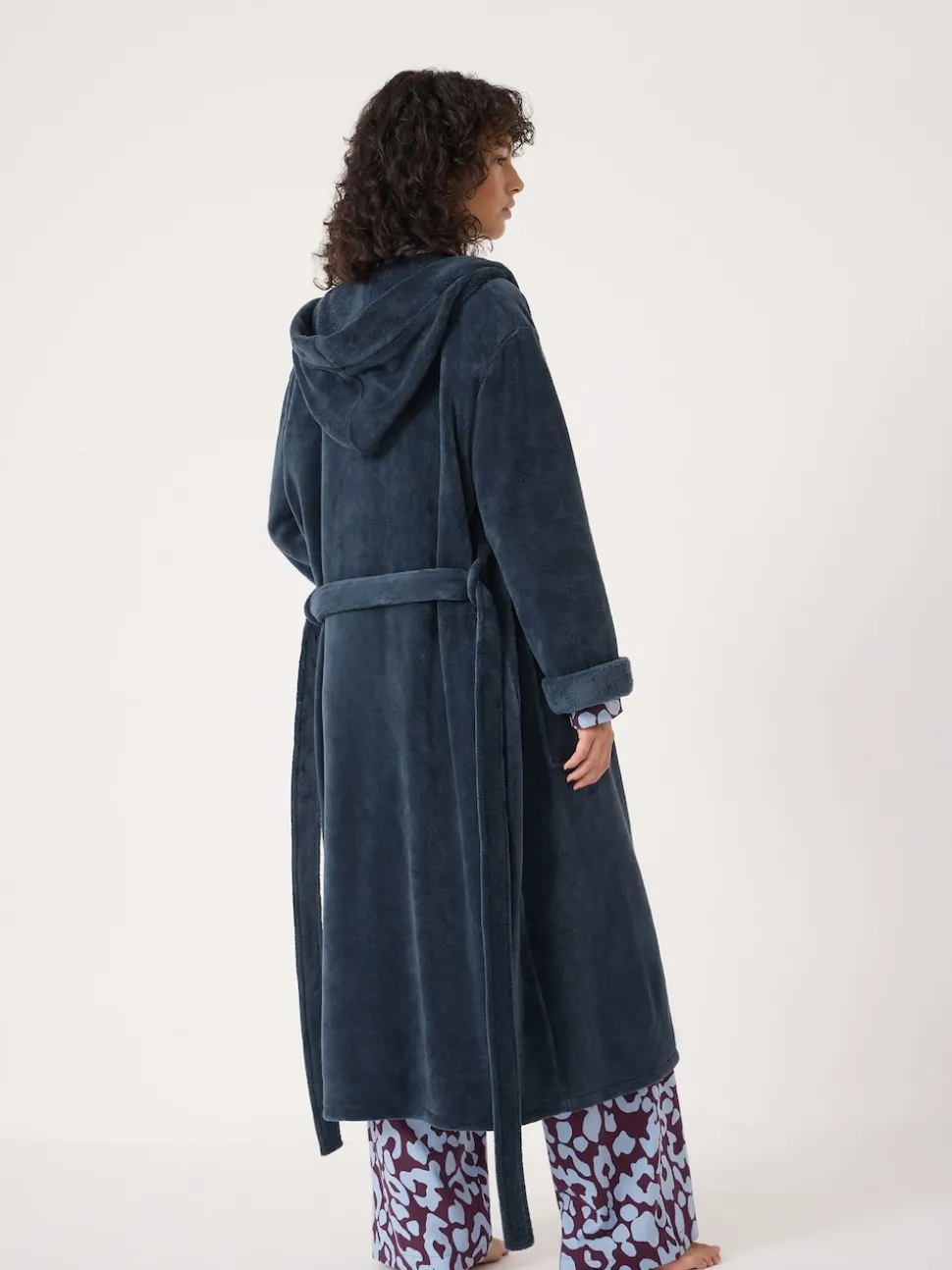 Vert - Hush Robe de chambre à capuche Fluffy