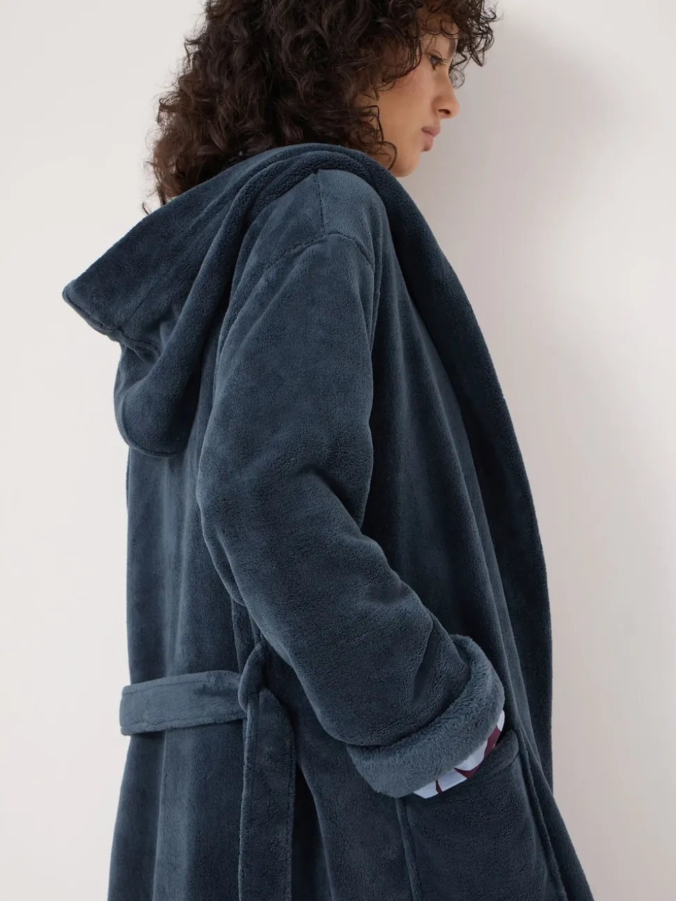 Vert - Hush Robe de chambre à capuche Fluffy