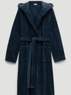 Vert - Hush Robe de chambre à capuche Fluffy
