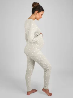 Vert à la menthe - Ensemble pyjama JoJo Maman Bébé grossesse et allaitement avec étoile