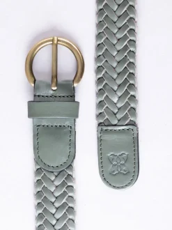 Vert - Lakeland Leather Waverton Woven Ceintures