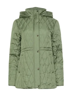 Vert - M&Co courte veste matelassée en diamant