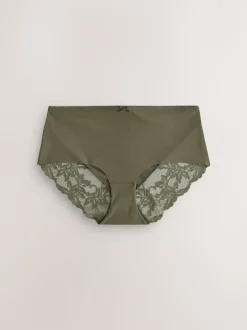 vert - No VPL Lace Back Briefs 5 Pack
