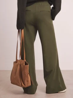 Vert - Pantalons Jambe large Anthology By JD WIlliams Premium Ponte