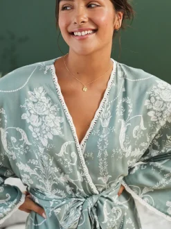 Vert - Peignoir Laura Ashley Josette