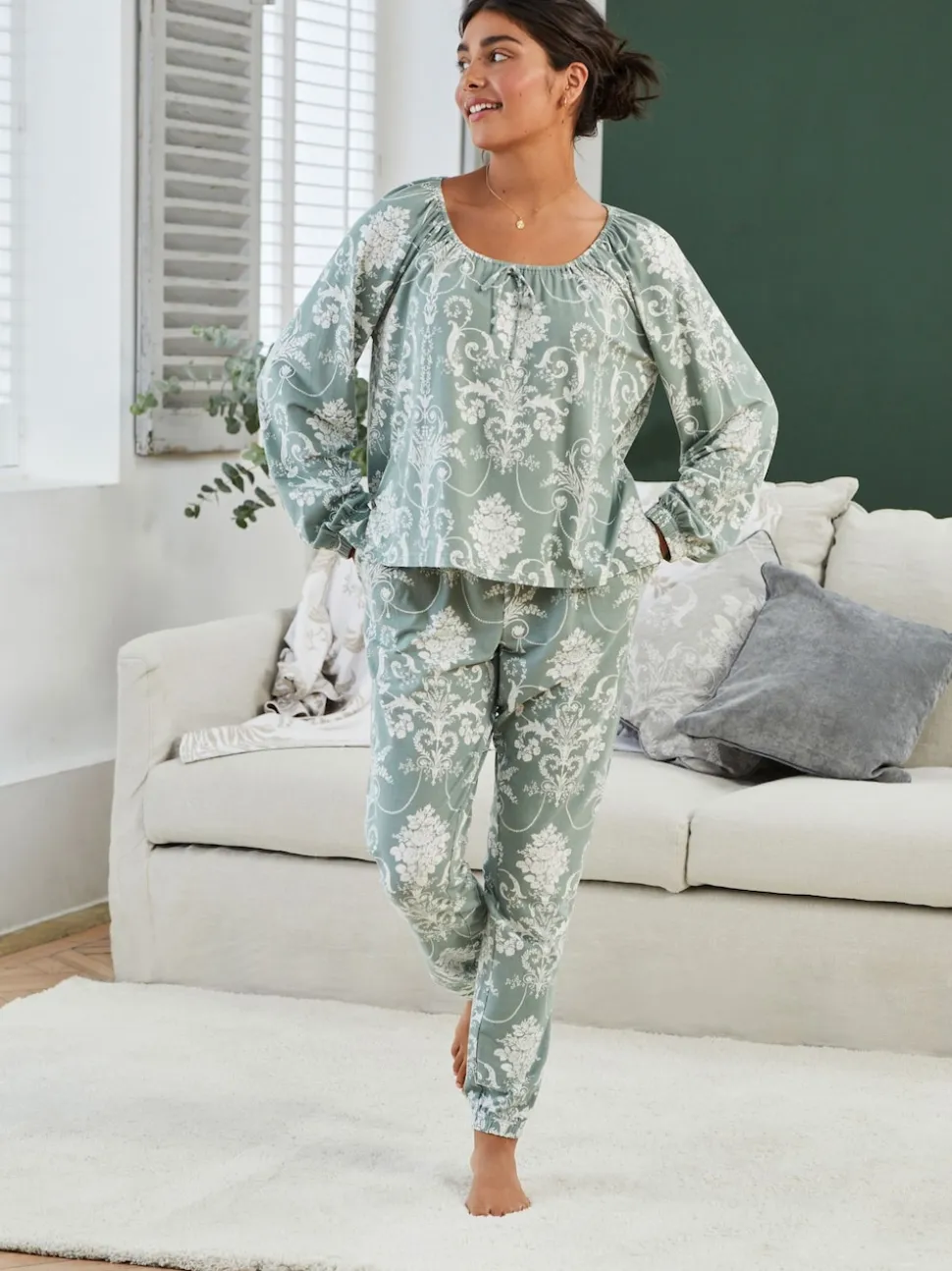 Vert - Pyjama Laura Ashley