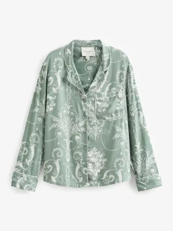 Vert - Pyjama Laura Ashley Josette boutonné