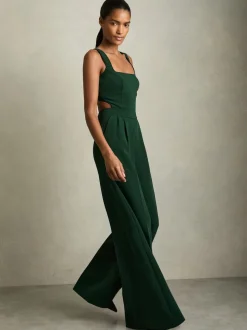 Vert - Reiss Dion Ample Cut-Out Combinaison