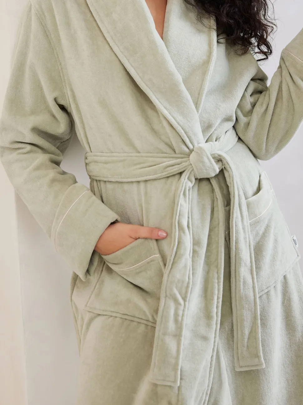 Vert - Robe de chambre Chelsea Peers 100% coton éponge
