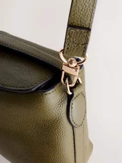 Vert - Sac à bandoulière souple en cuir