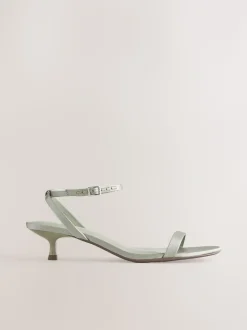 vert - Sandales simples de demoiselle d’honneur Forever Comfort® à bout rond et talon bas