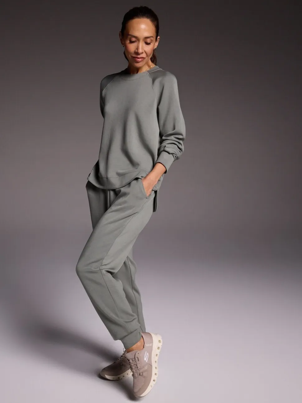Vert - Skechers Skechluxe Elevate Survêtement
