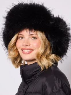 Vert - South Beach Chapeau de trappeur de ski en fausse fourrure