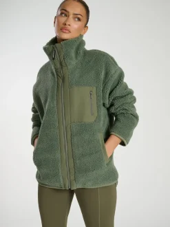 Vert - South Beach Zip Borg Veste