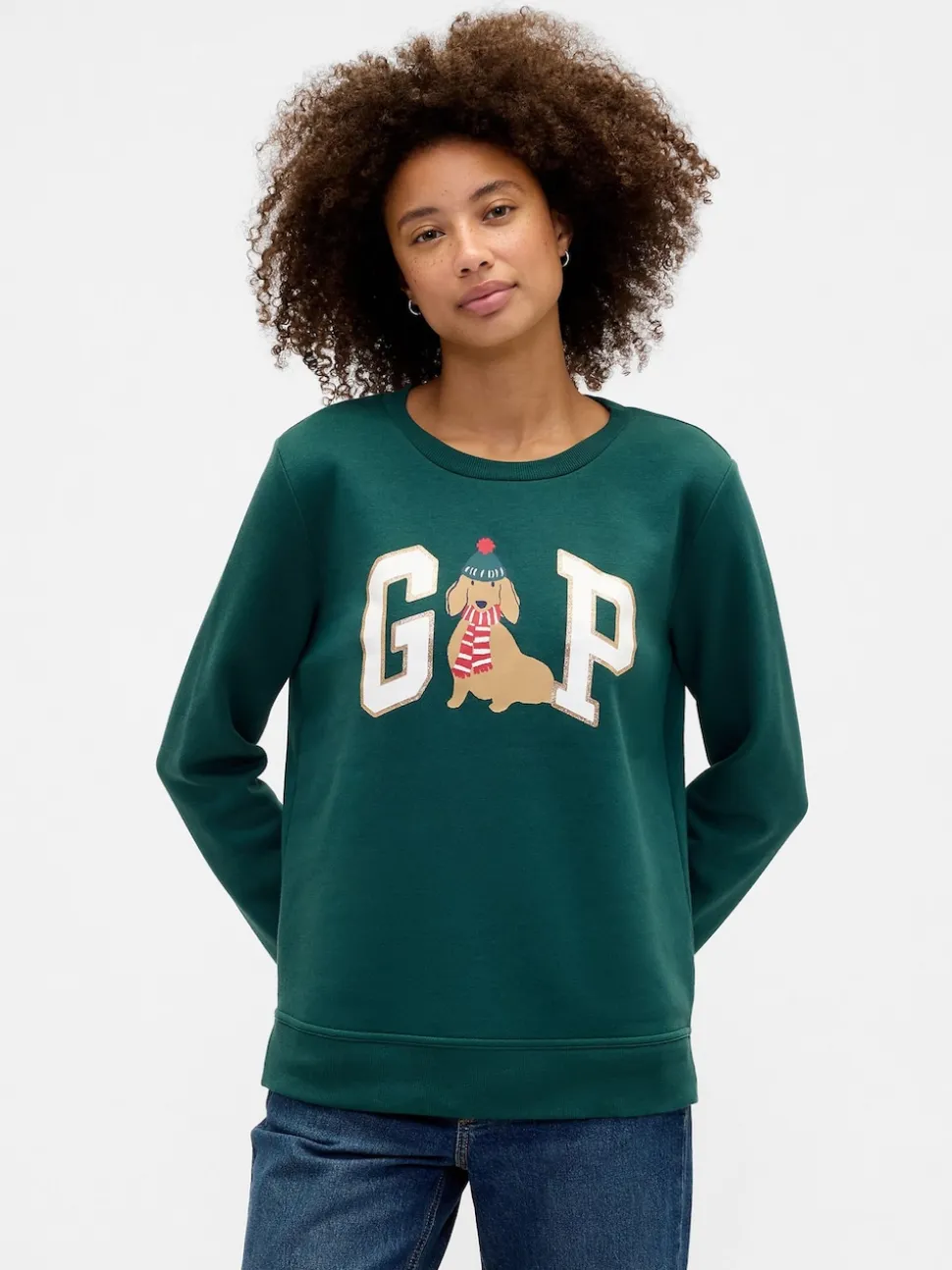 Vert - Sweat Gap décontracté à logo