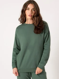 Vert - Sweat Long Tall Sally col ras du cou