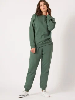 Vert - Sweat Long Tall Sally col ras du cou