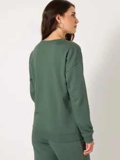 Vert - Sweat Long Tall Sally col ras du cou