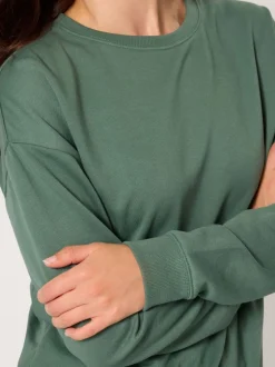 Vert - Sweat Long Tall Sally col ras du cou