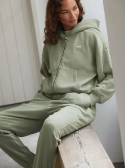 vert - Veste zippée à capuche