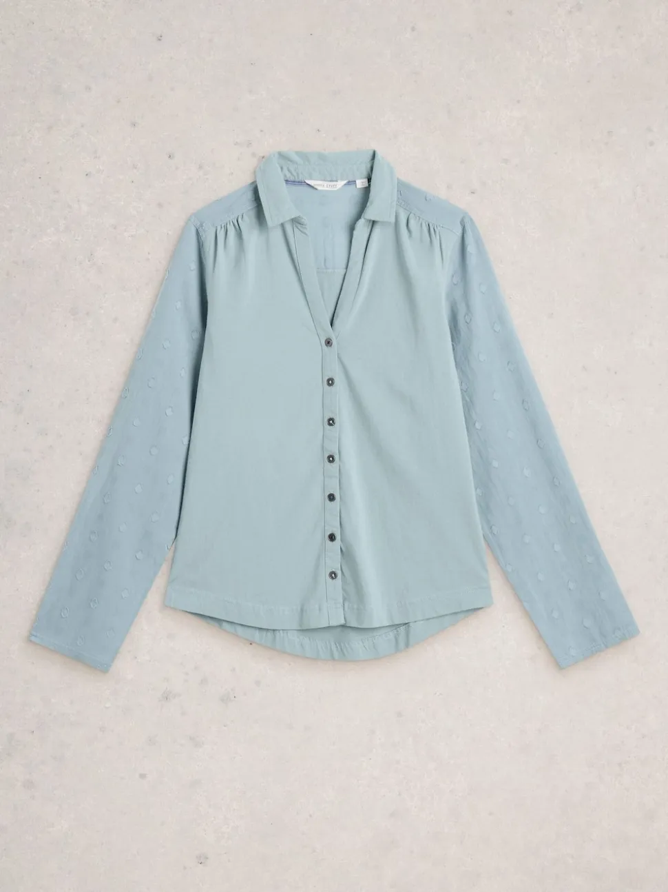 Vert - White Stuff 100{Chemises de nuit Annie en jersey de coton mélangé