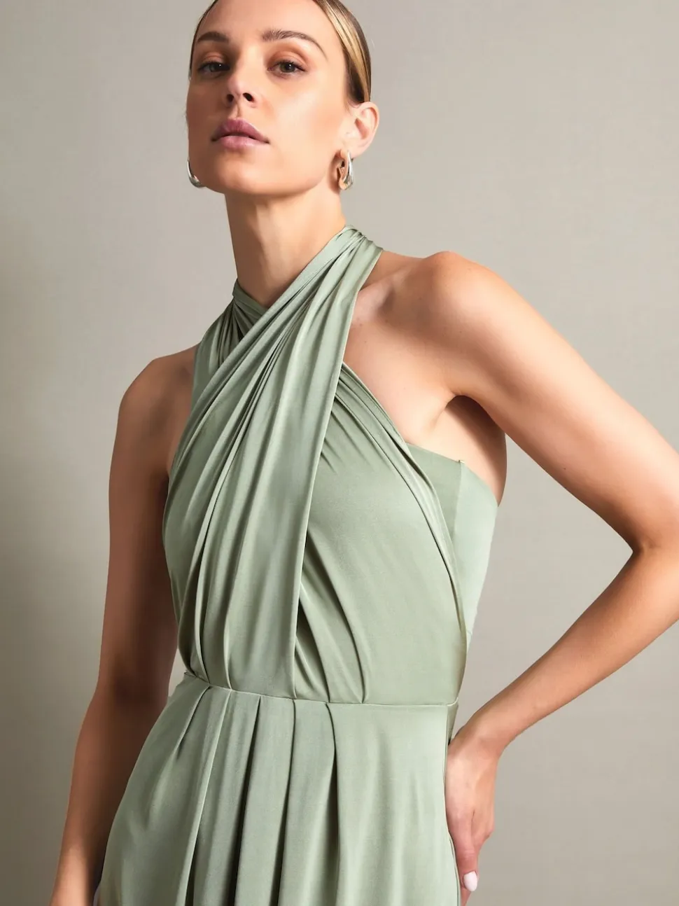Vert bouteille - Robe de demoiselle d’honneur Monsoon Thea multidirectionnelle