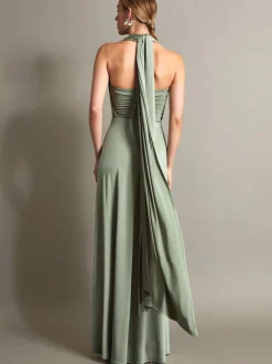 Vert bouteille - Robe de demoiselle d’honneur Monsoon Thea multidirectionnelle