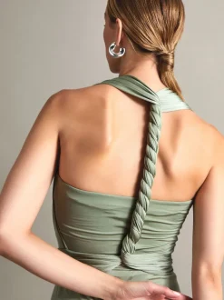 Vert bouteille - Robe de demoiselle d’honneur Monsoon Thea multidirectionnelle