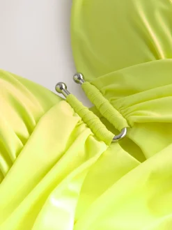 Vert citron - Maillot de bain Urim Tummy Control à décolleté plongeant