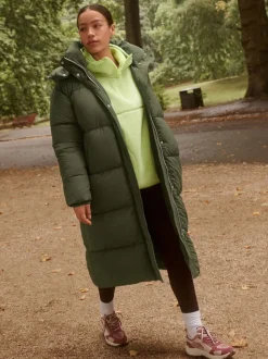 Vert citron - Veste Active Borg à capuche