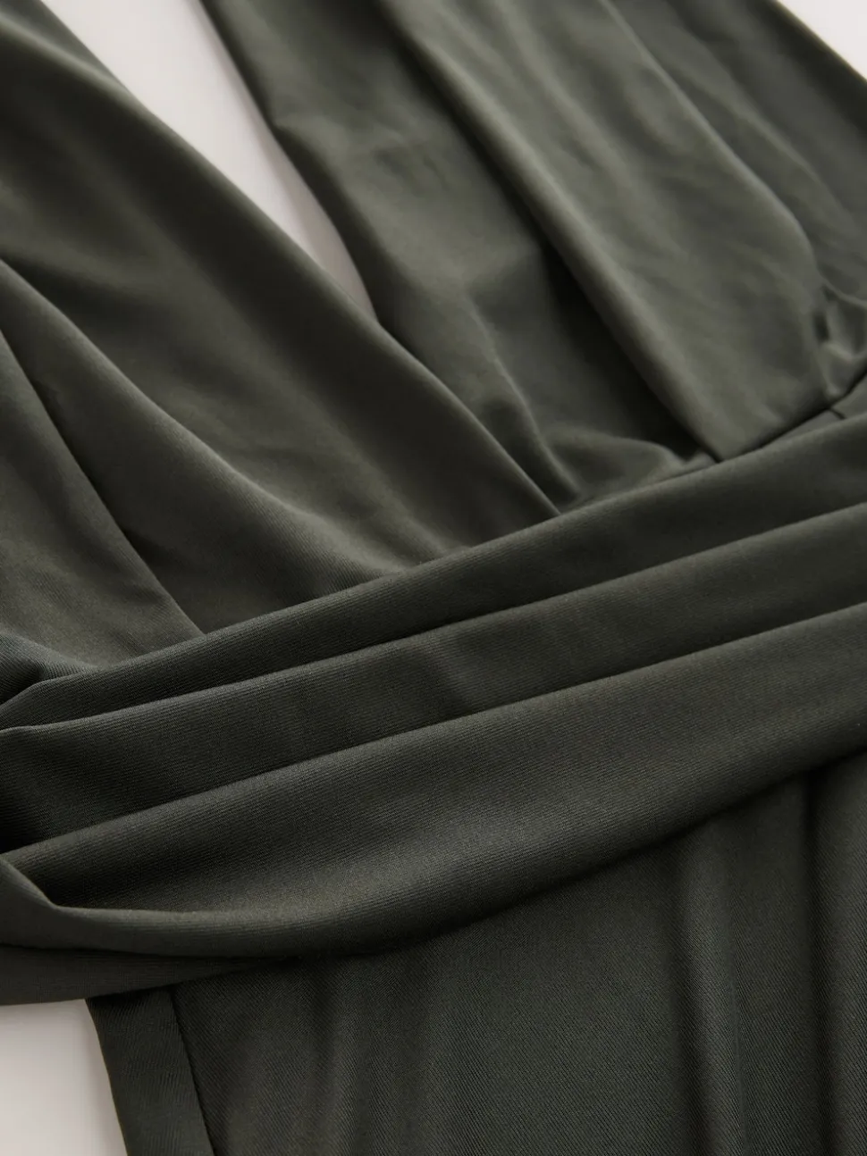 vert foncé - Robe longue de demoiselle d’honneur multicolore en jersey pour invitée de mariage