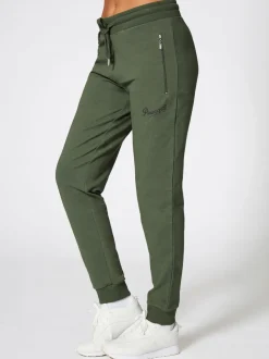Vert forêt - Joggers Skinny Zip à l'ananas