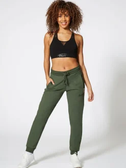 Vert forêt - Joggers Skinny Zip à l'ananas