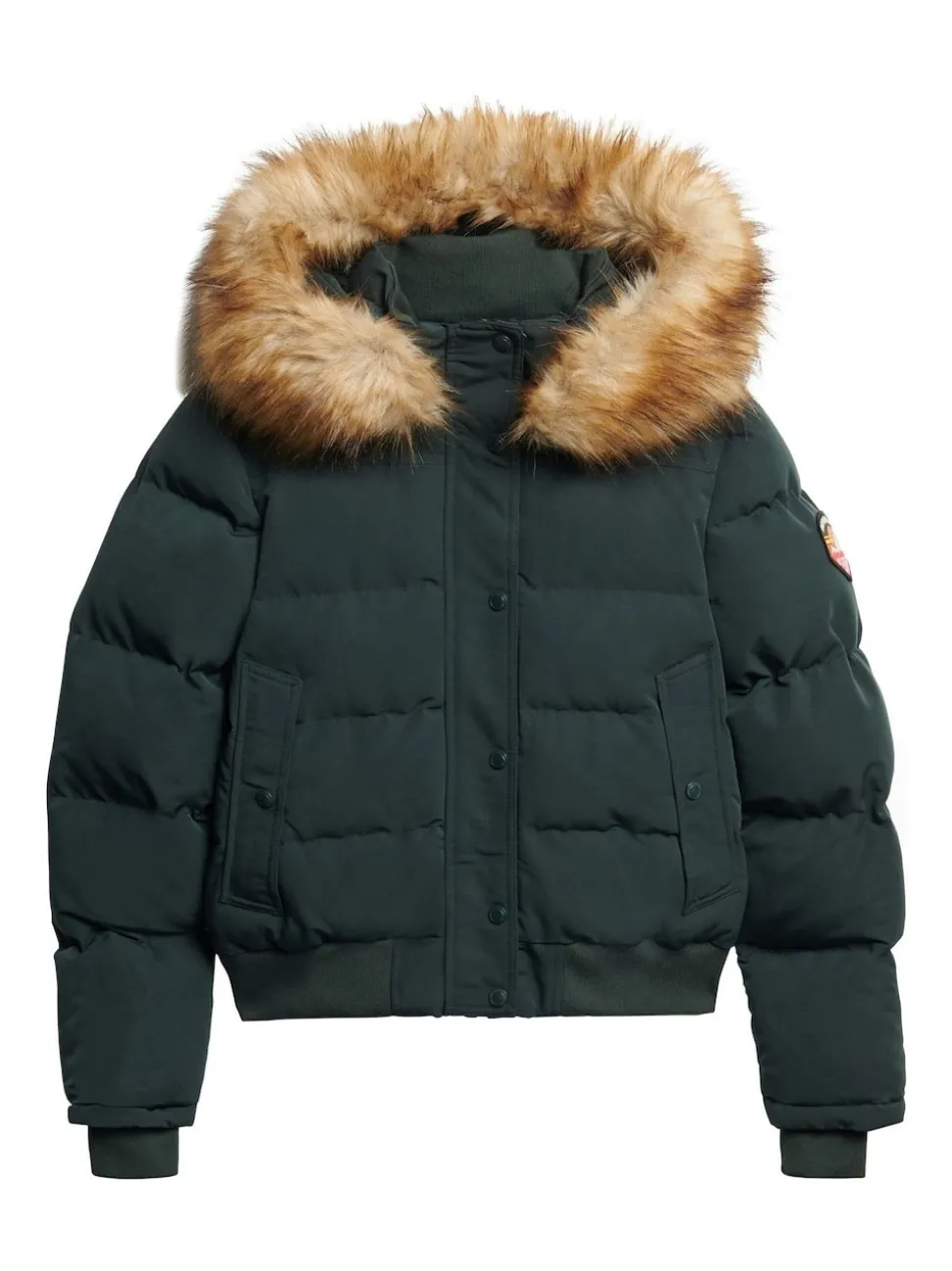 Vert forêt - Superdry Everest Hooded Bomber Veste