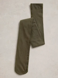 Vert kaki - Collants White Stuff Patty unis