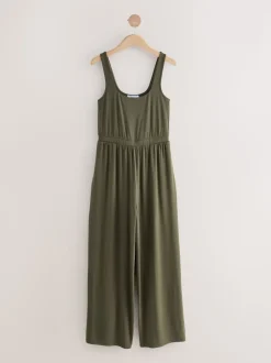 Vert kaki - Combinaison en jersey