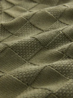 Vert kaki - Couche de chemise débardeur en maille avec boutons