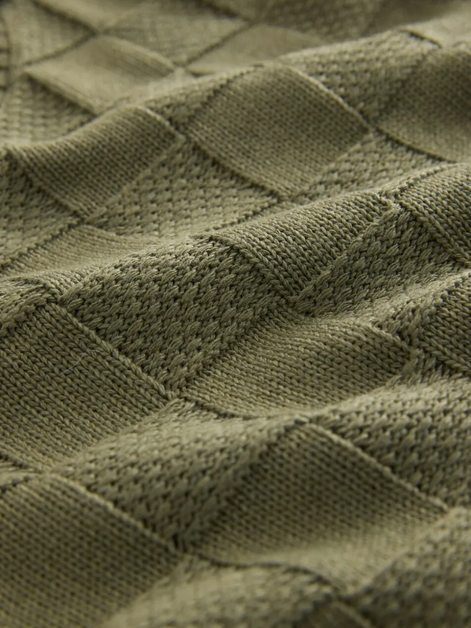 Vert kaki - Couche de chemise débardeur en maille avec boutons