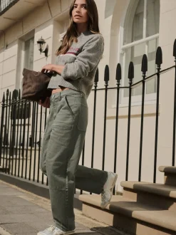 Vert kaki - Jean charpentier droit cheville