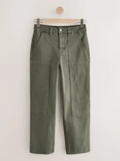 Vert kaki - Jean charpentier droit cheville
