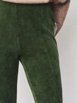 Vert kaki - Leggings en velours côtelé