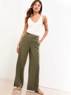 Vert kaki - Pantalon large Lipsy