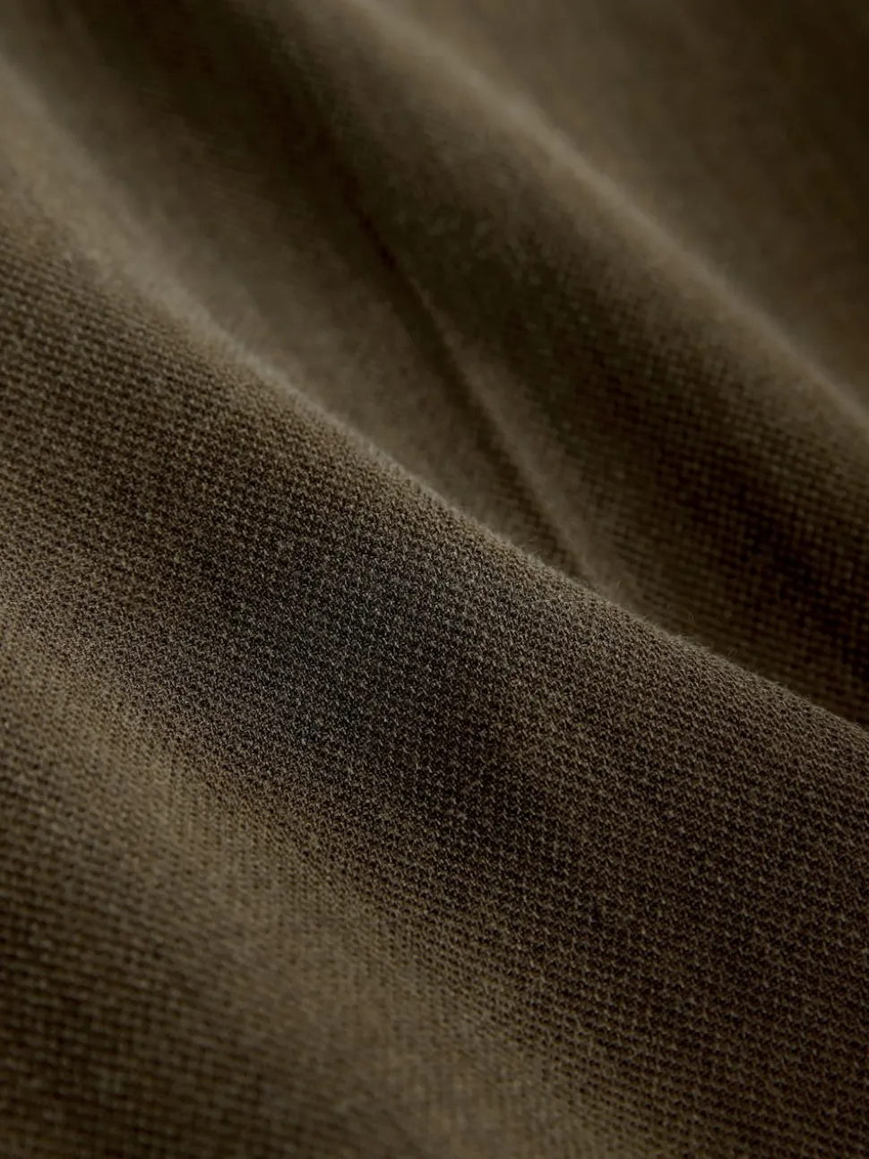 Vert kaki - Pantalons à taille élastique à jambe large hachurée