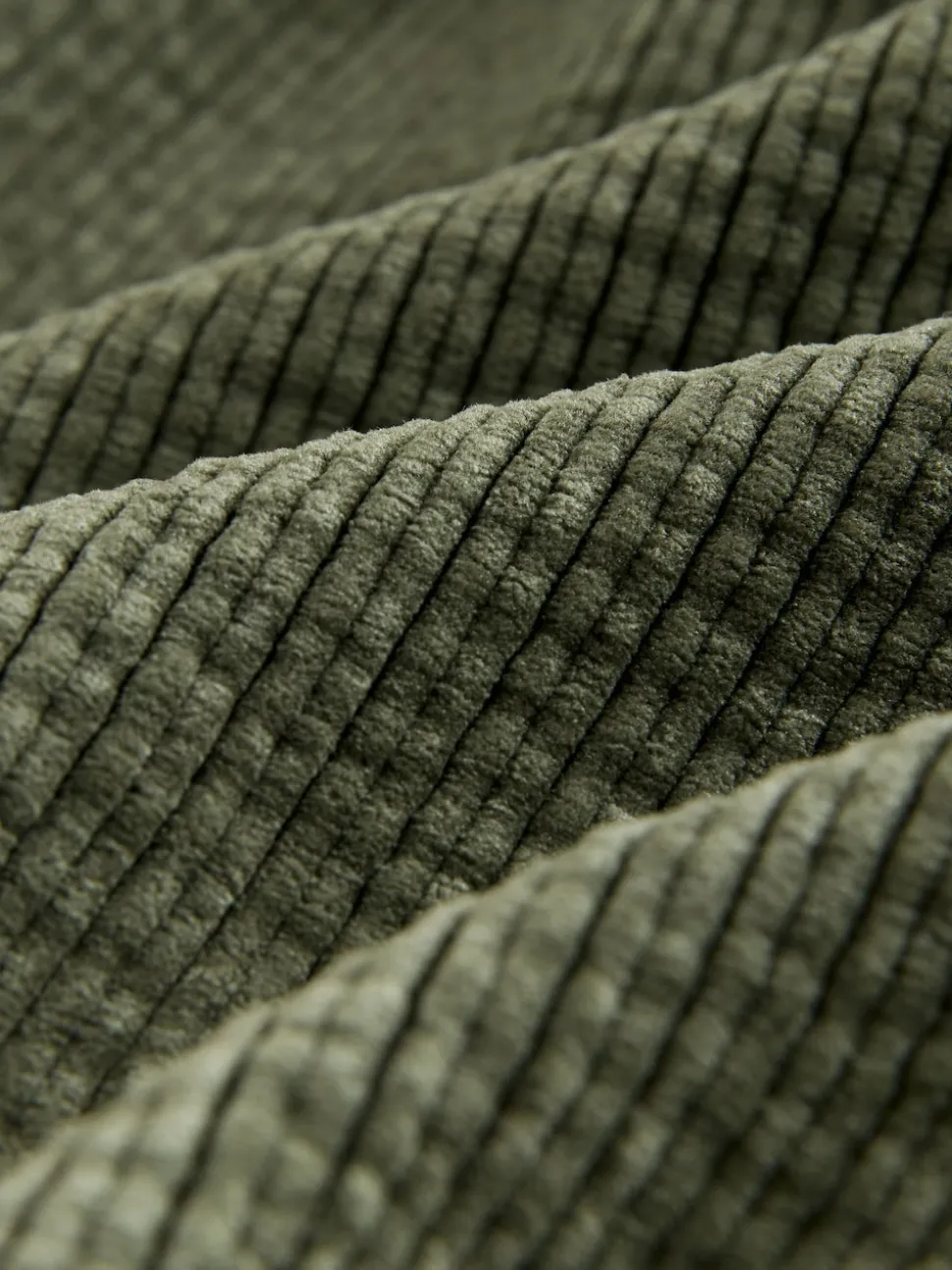 Vert kaki - Pantalons Amples en velours côtelé doux