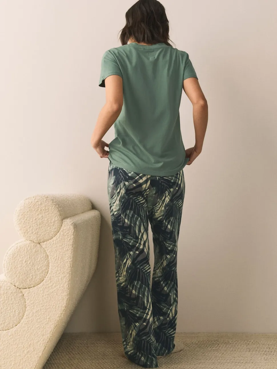 Vert kaki - Pyjama à manches courtes